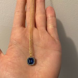 Kate Spade Blue Jeweled Necklace